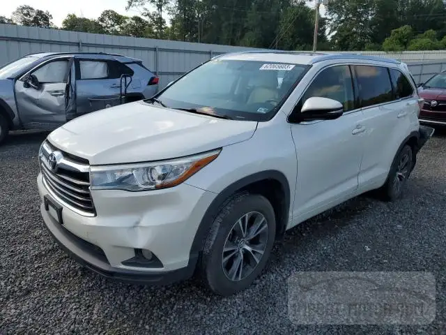 2016 Toyota Highlander Xle VIN: 5TDJKRFH1GS305773 Lot: 62065603