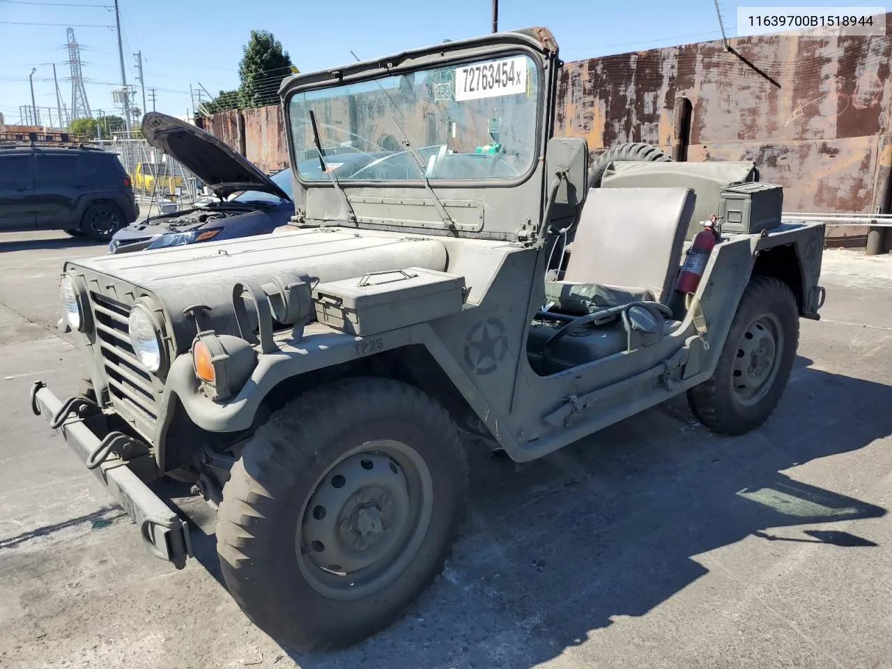 1964 American General Jeep VIN: 11639700B1518944 Lot: 72763454