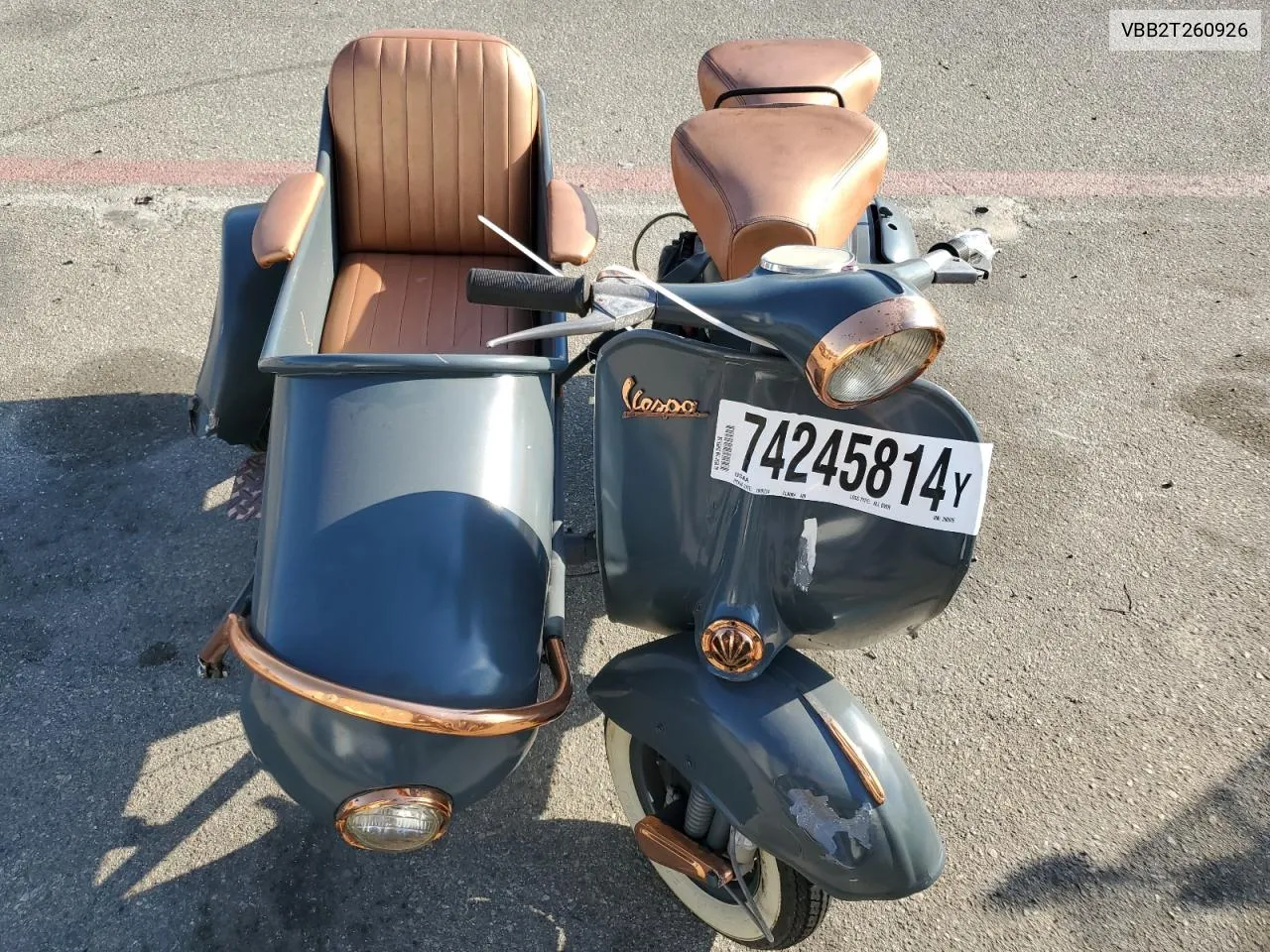 1965 Vespa 150 VIN: VBB2T260926 Lot: 74245814