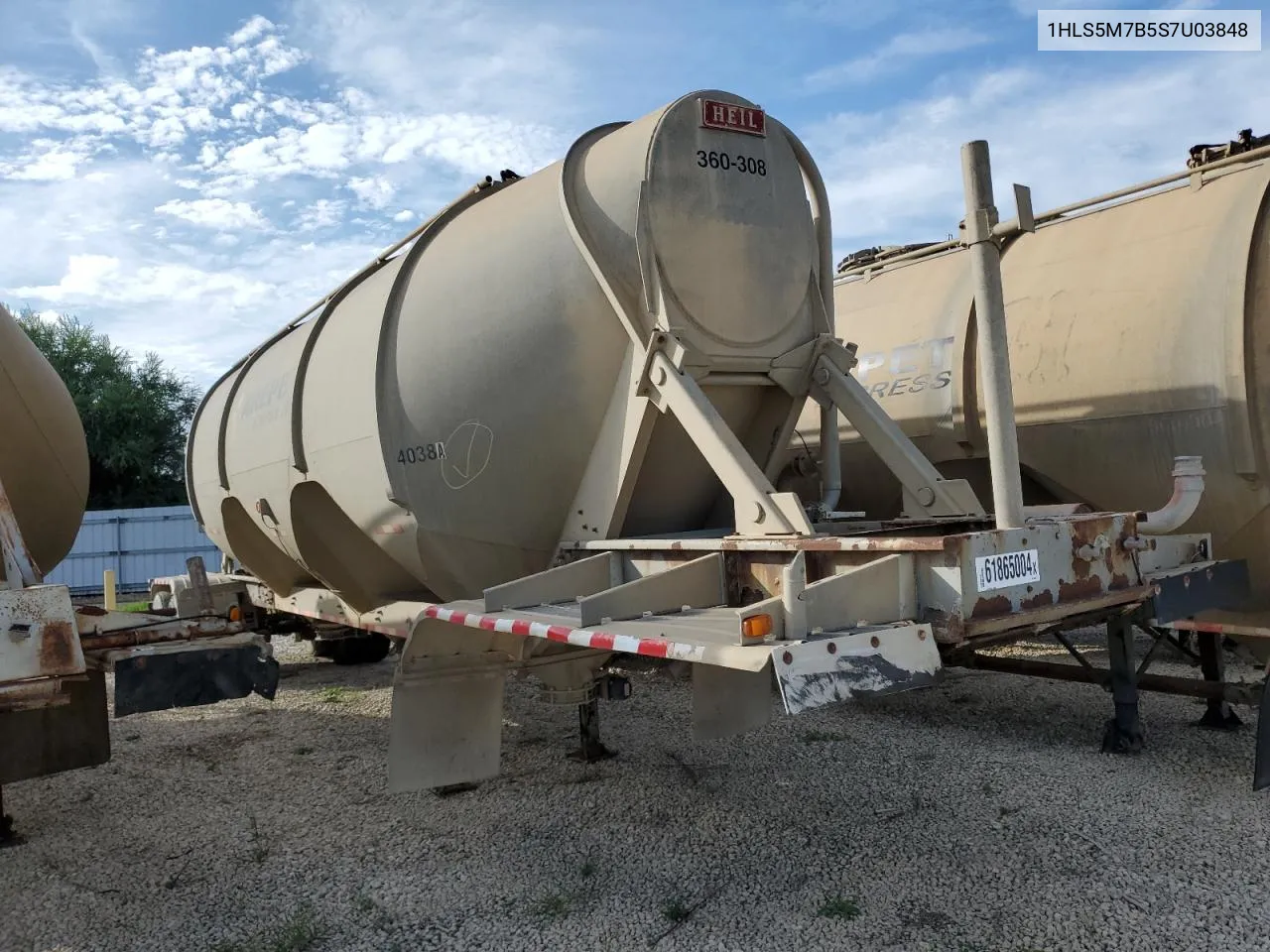 1995 Heil Tanker VIN: 1HLS5M7B5S7U03848 Lot: 61865004