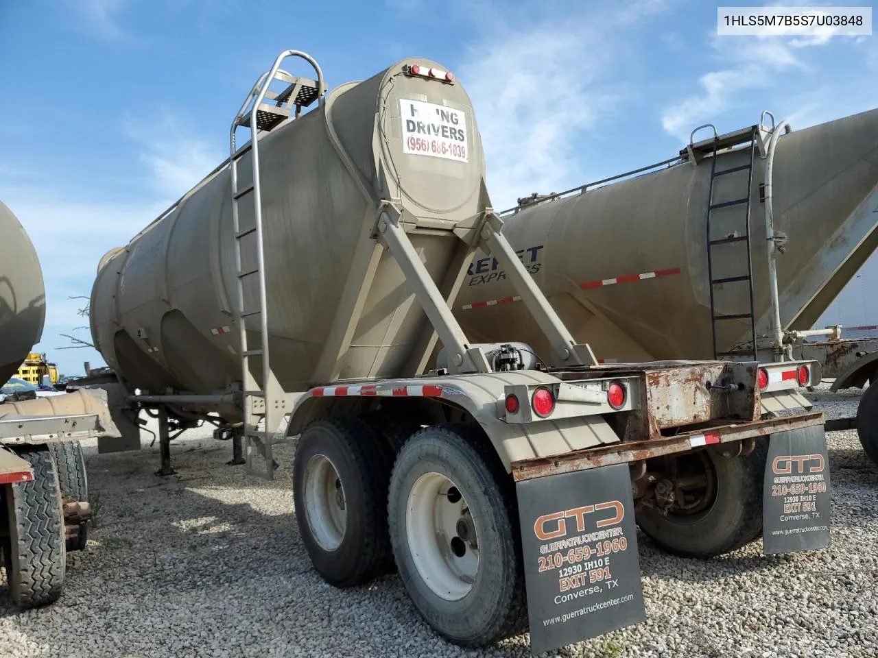 1995 Heil Tanker VIN: 1HLS5M7B5S7U03848 Lot: 61865004