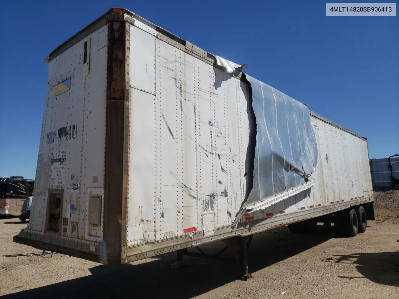 1995 Oshkosh Motor Truck Co. Trailer VIN: 4MLT14820SB906413 Lot: 68886714