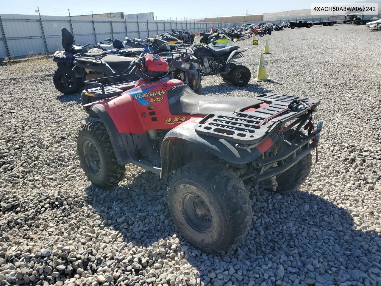 1998 Polaris Sportsman 500 VIN: 4XACH50A8WA067242 Lot: 73043044