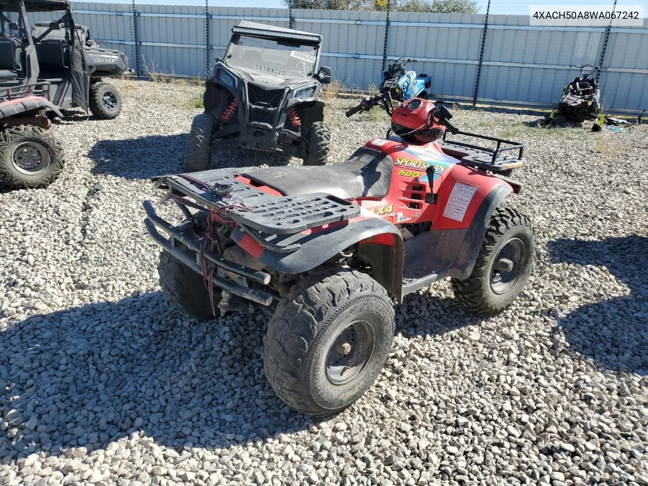 1998 Polaris Sportsman 500 VIN: 4XACH50A8WA067242 Lot: 73043044