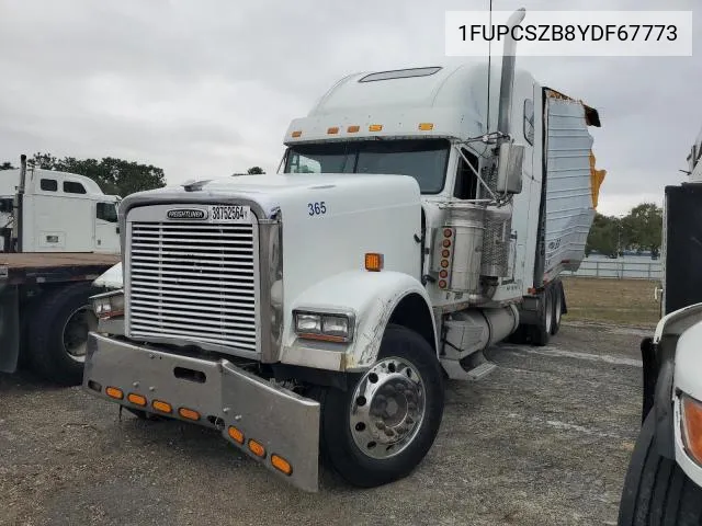 2000 Freightliner Conventional Fld120 VIN: 1FUPCSZB8YDF67773 Lot: 53860564