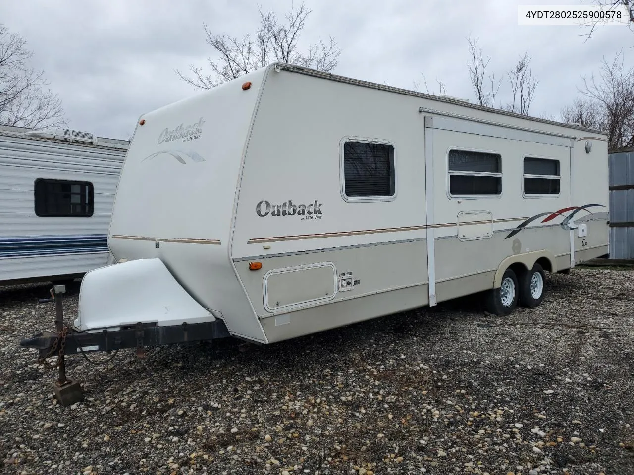 2002 Keystone Outback VIN: 4YDT2802525900578 Lot: 79045574