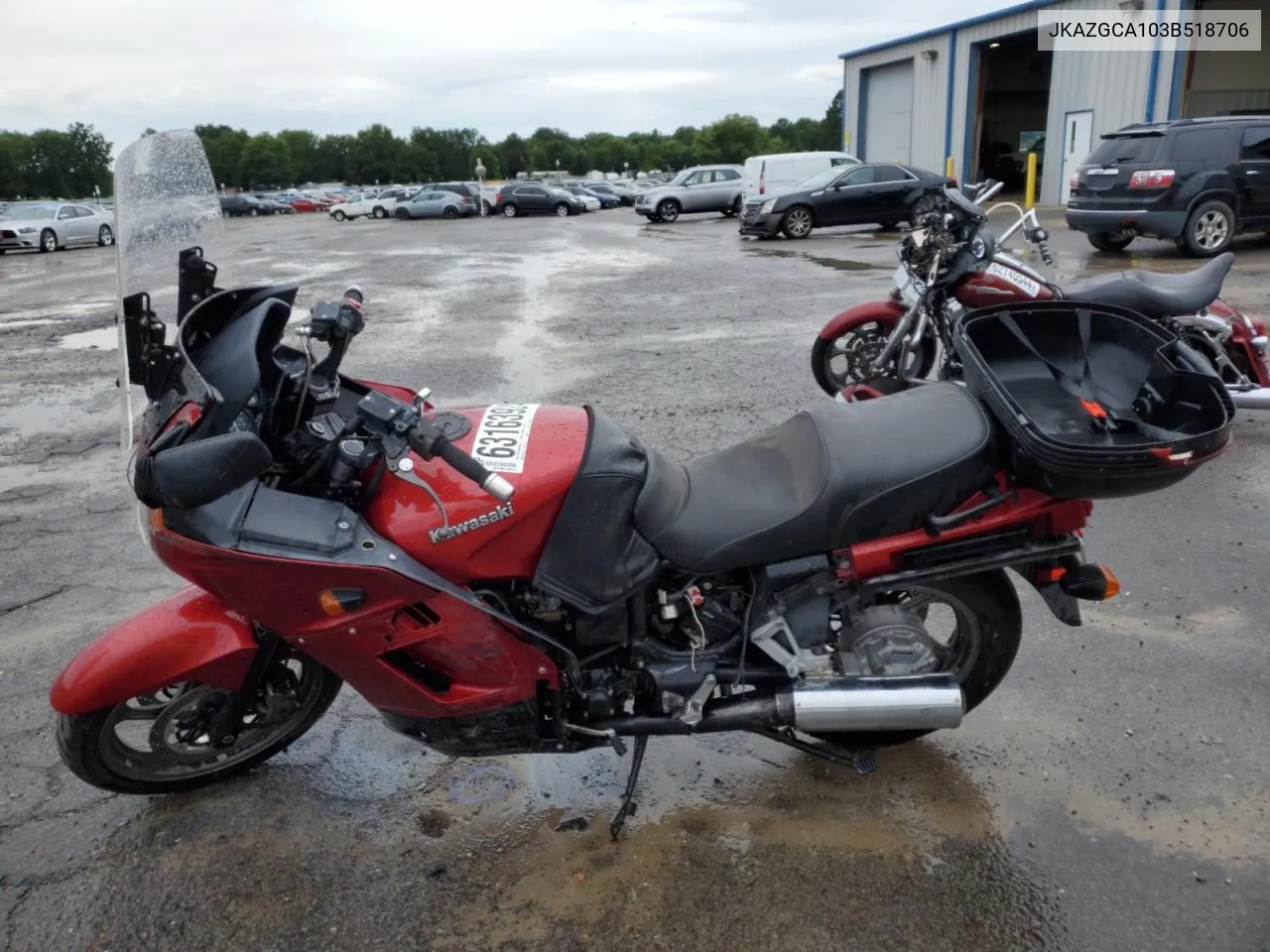 2003 Kawasaki Zg1000 VIN: JKAZGCA103B518706 Lot: 63163924