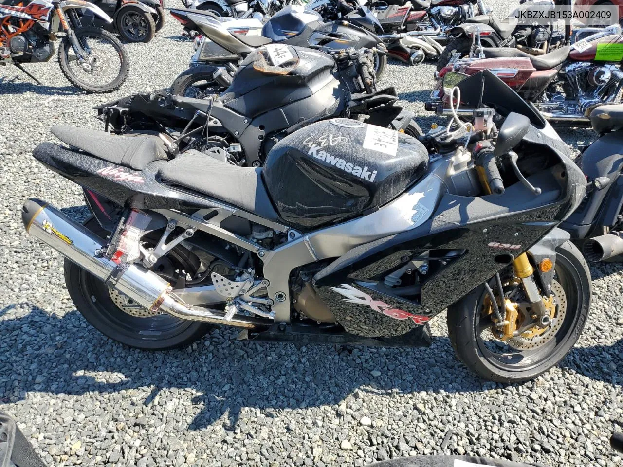 2003 Kawasaki Zx636 B1 VIN: JKBZXJB153A002409 Lot: 66779374