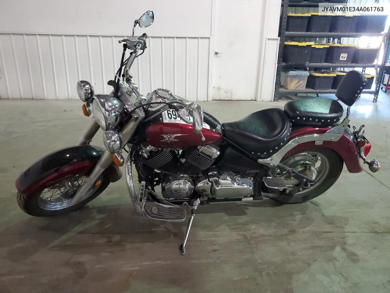 2004 Yamaha Xvs65 Base VIN: JYAVM01E34A061763 Lot: 69405184