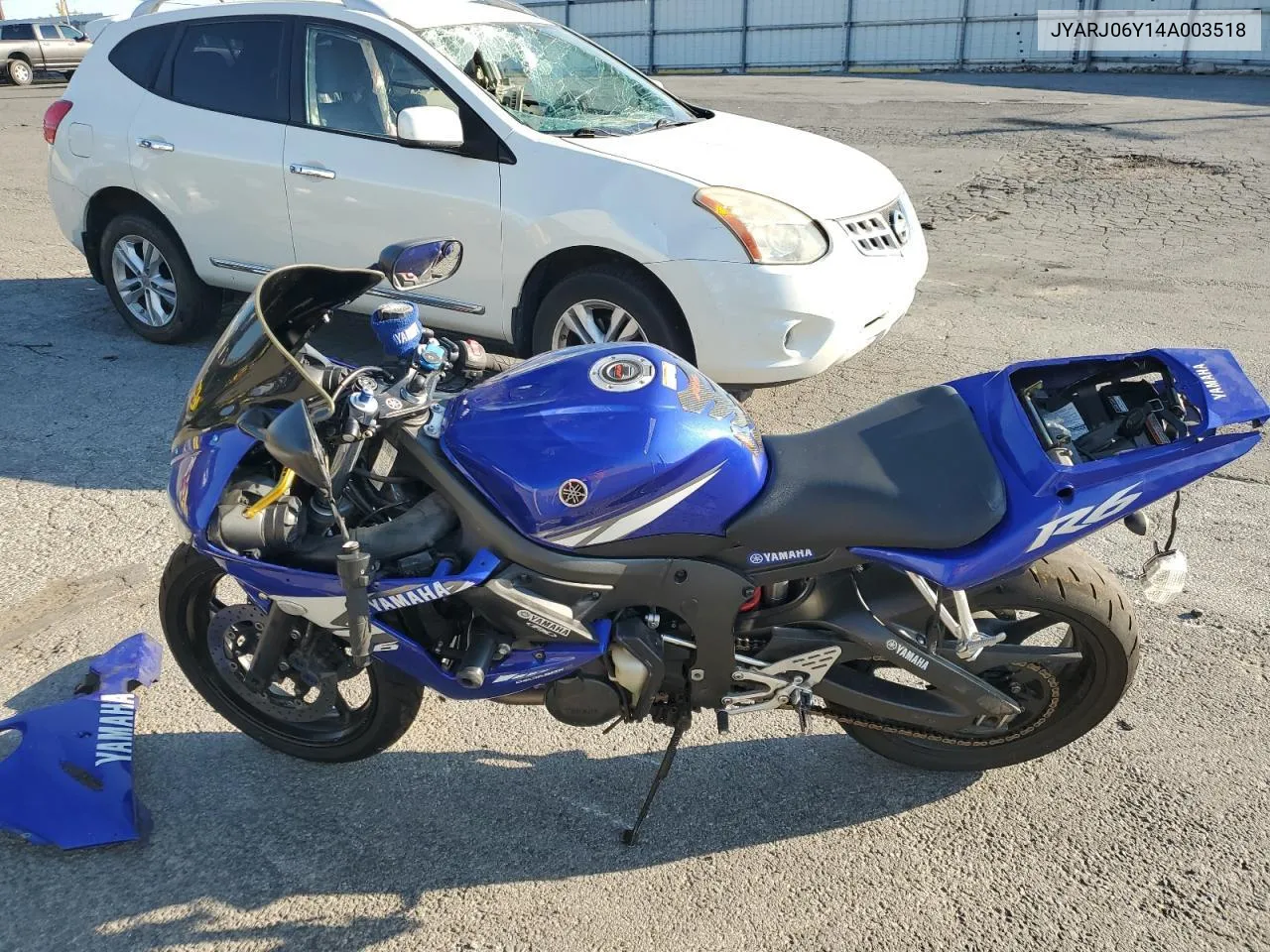 2004 Yamaha Yzfr6 L VIN: JYARJ06Y14A003518 Lot: 71608464