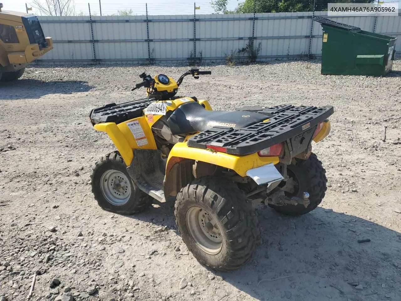 2006 Polaris Sportsman 450 VIN: 4XAMH46A76A905962 Lot: 68600694