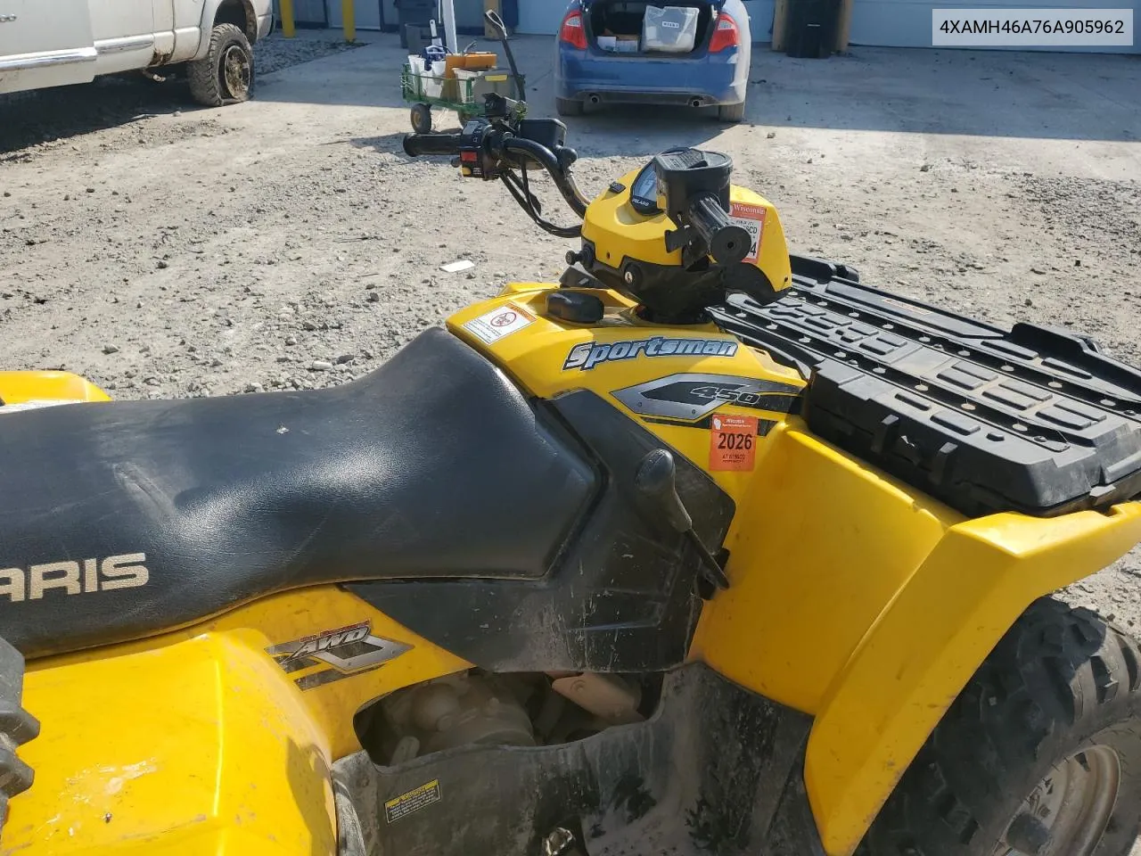 2006 Polaris Sportsman 450 VIN: 4XAMH46A76A905962 Lot: 68600694