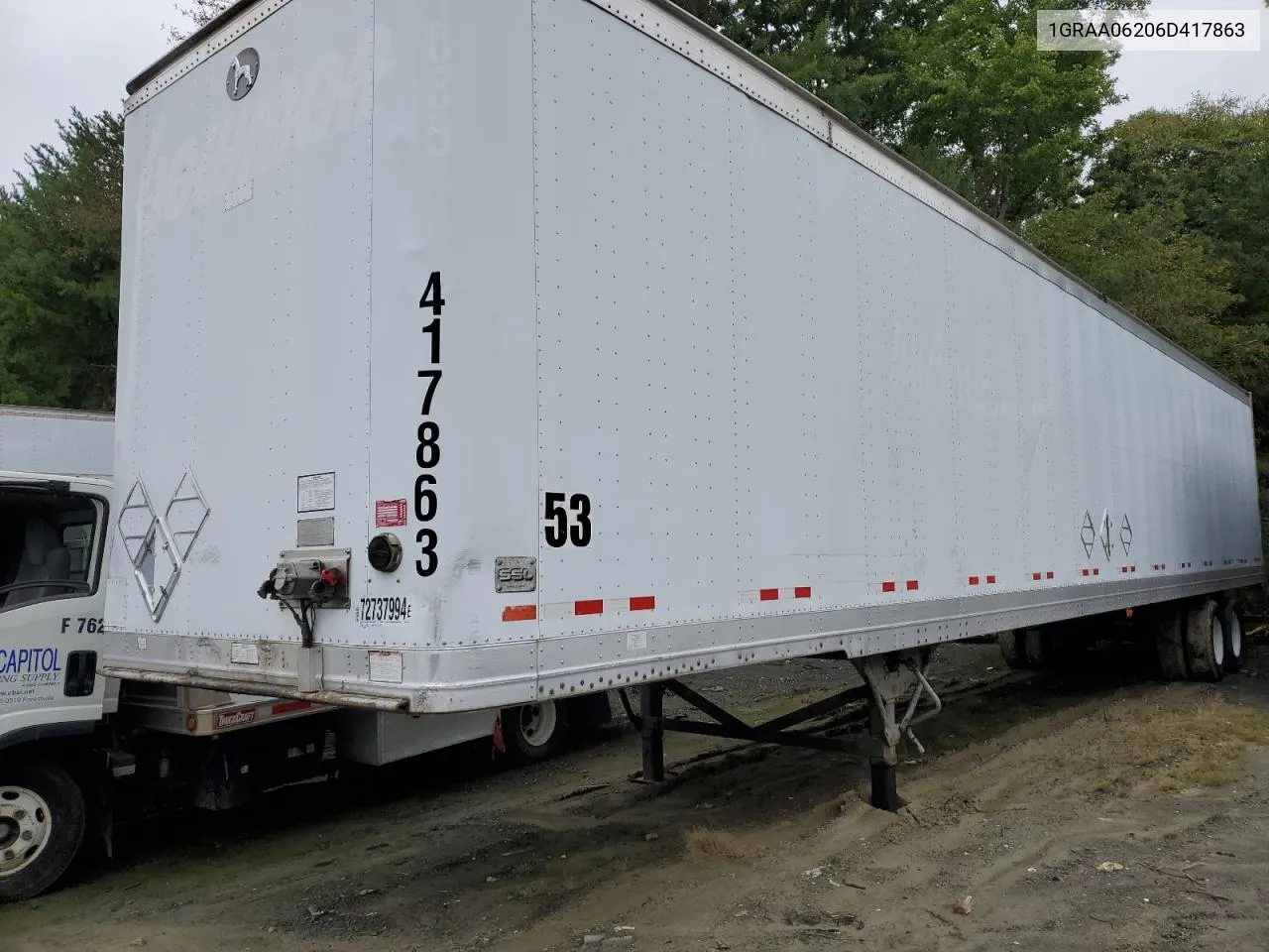 2006 Great Dane Trailer Semi Trail VIN: 1GRAA06206D417863 Lot: 72737994