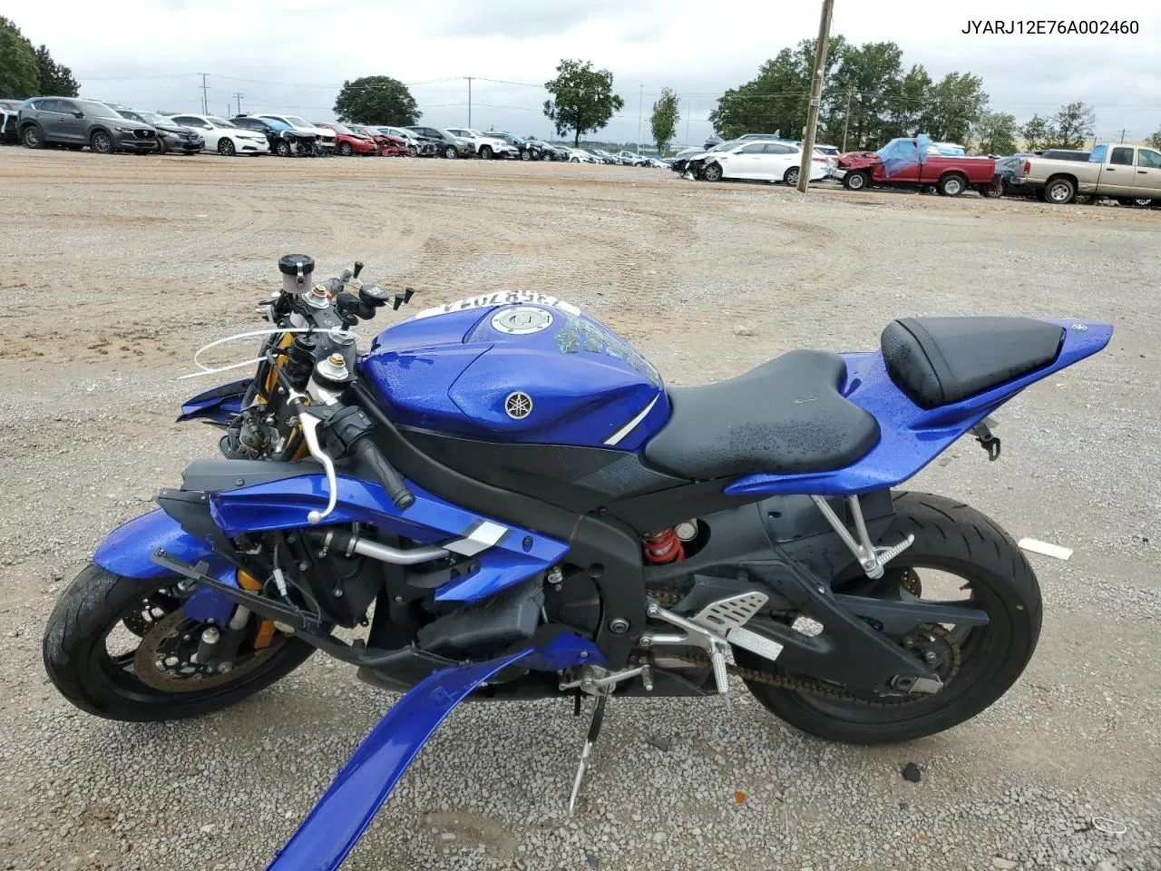 2006 Yamaha Yzfr6 L VIN: JYARJ12E76A002460 Lot: 73587914