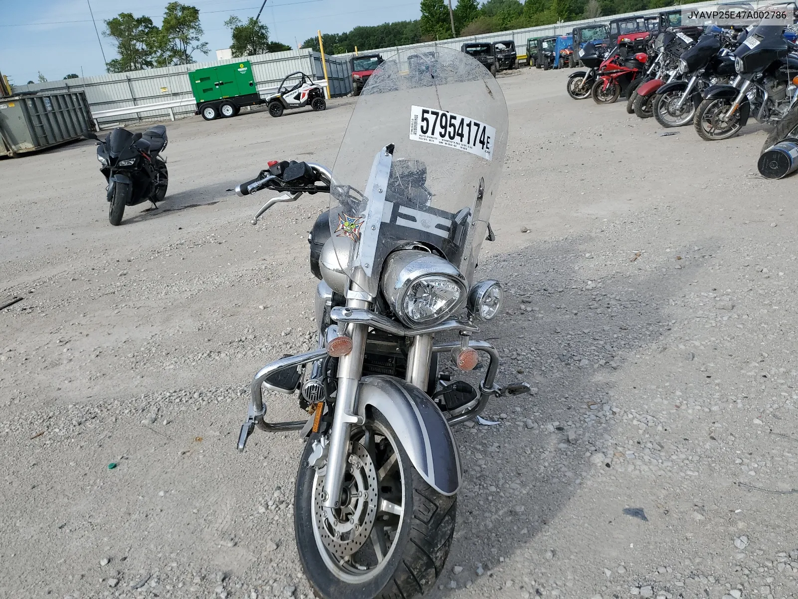 2007 Yamaha Xvs1300 Ct VIN: JYAVP25E47A002786 Lot: 57954174