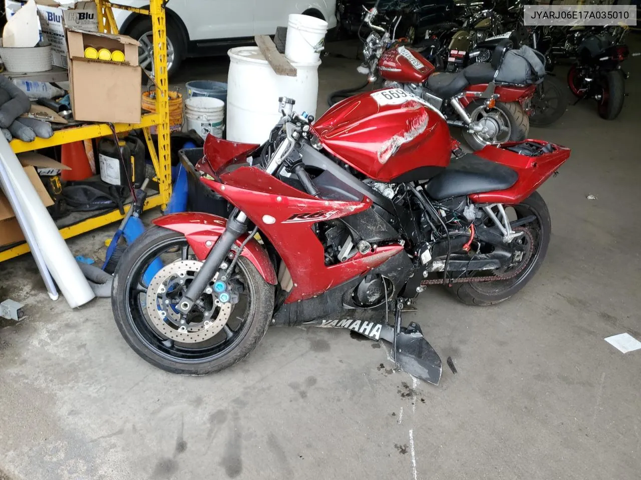 2007 Yamaha Yzfr6 S VIN: JYARJ06E17A035010 Lot: 66993344