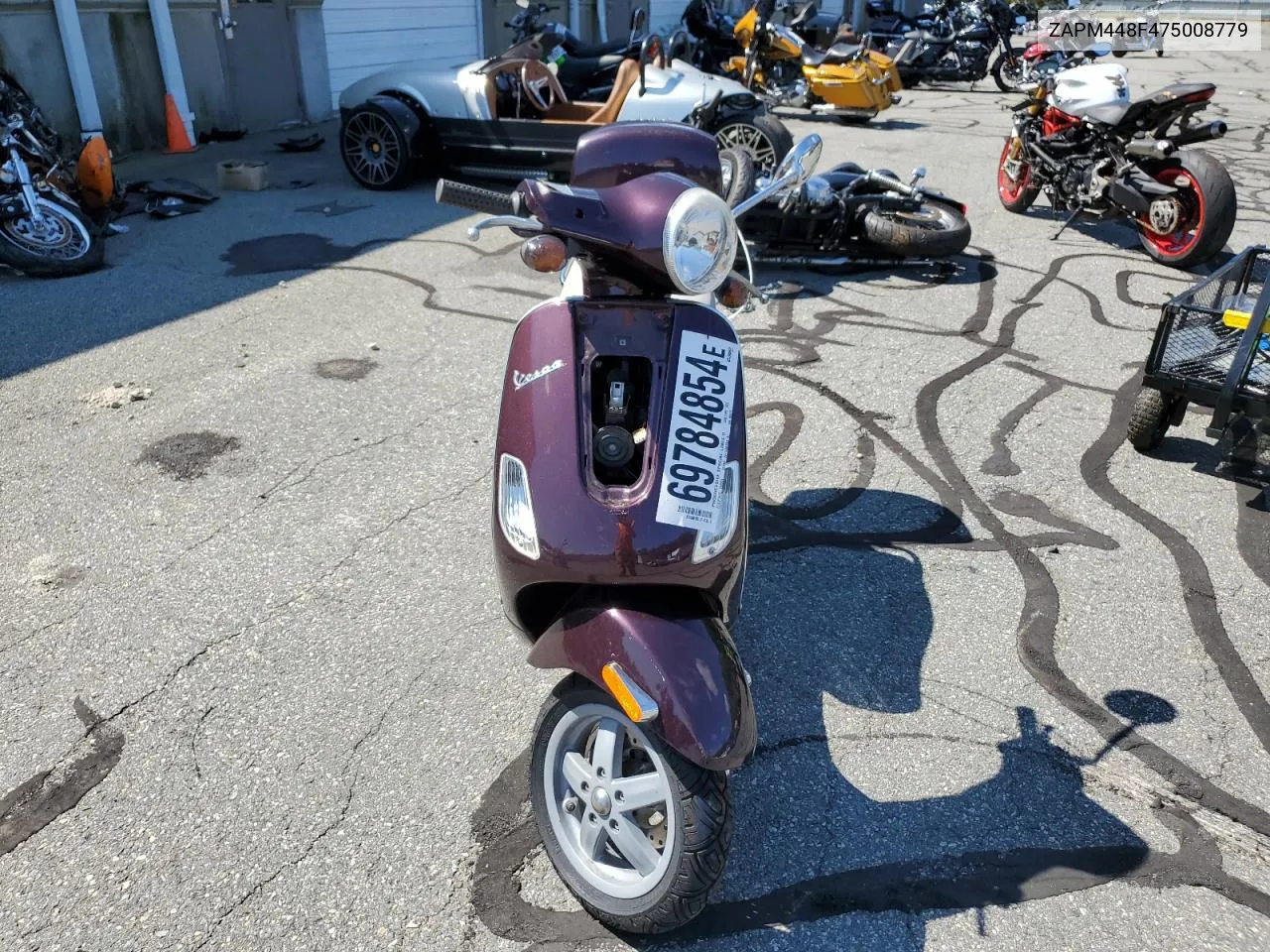 2007 Vespa Lx 150 VIN: ZAPM448F475008779 Lot: 69784854