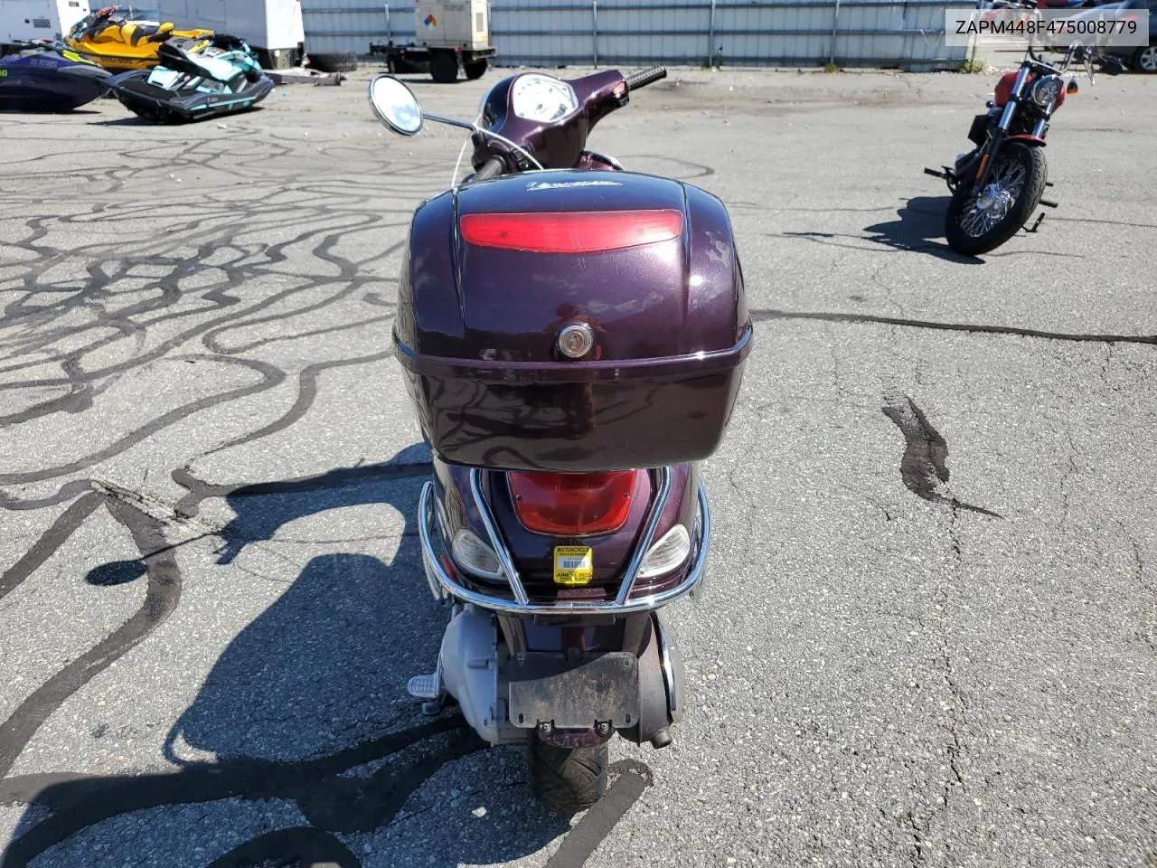 2007 Vespa Lx 150 VIN: ZAPM448F475008779 Lot: 69784854