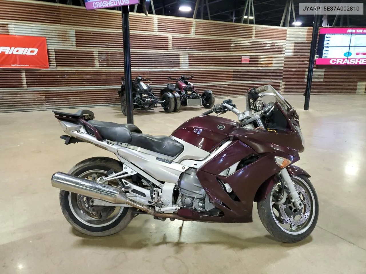 2007 Yamaha Fjr1300 VIN: JYARP15E37A002810 Lot: 70867764