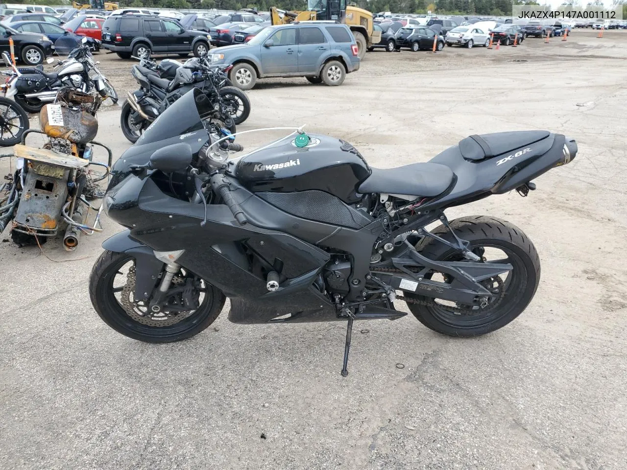 2007 Kawasaki Zx600 P VIN: JKAZX4P147A001112 Lot: 73063394