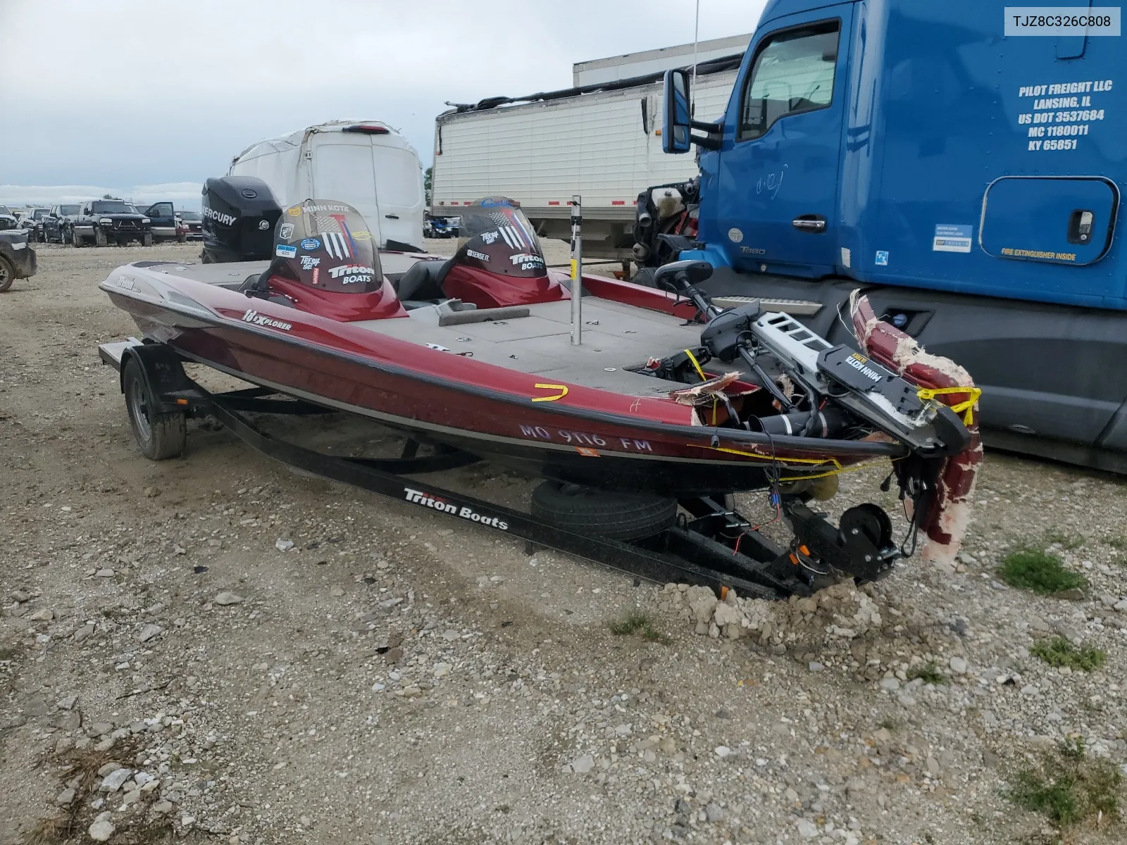 TJZ8C326C808 2008 Trit Boat W/Trl