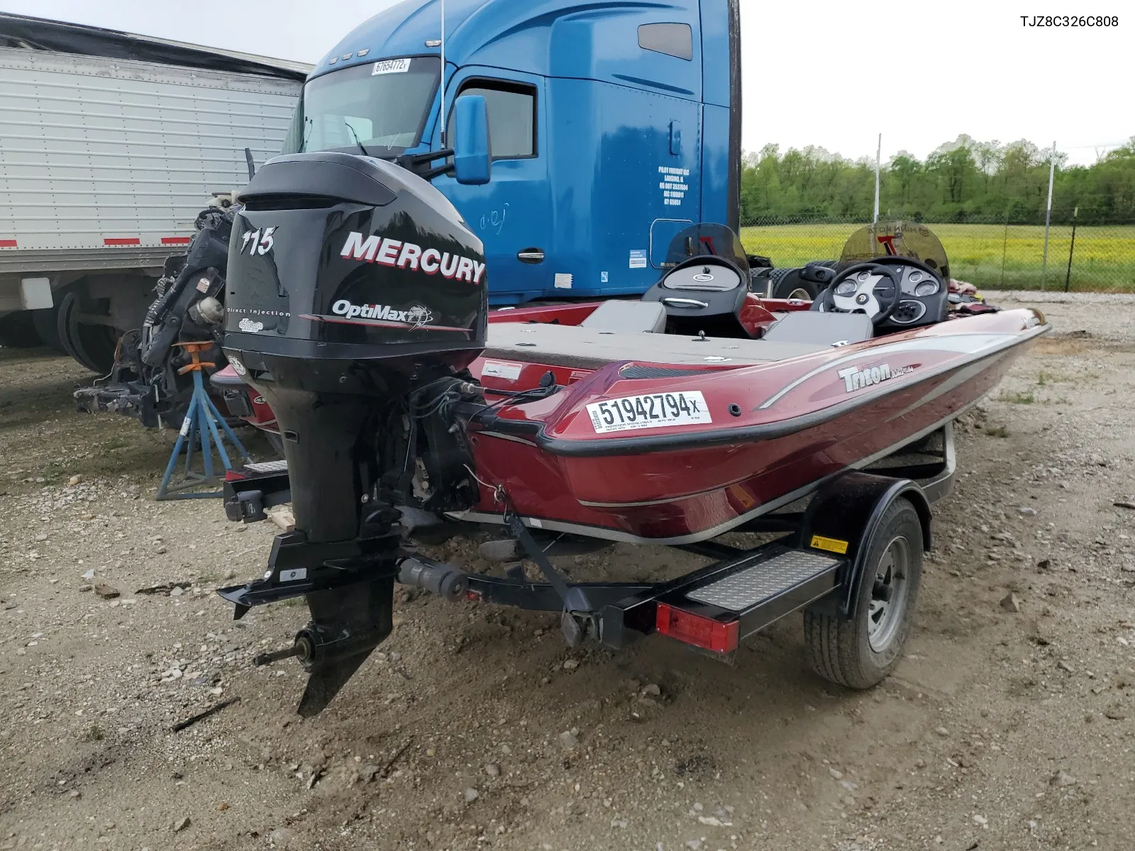 TJZ8C326C808 2008 Trit Boat W/Trl