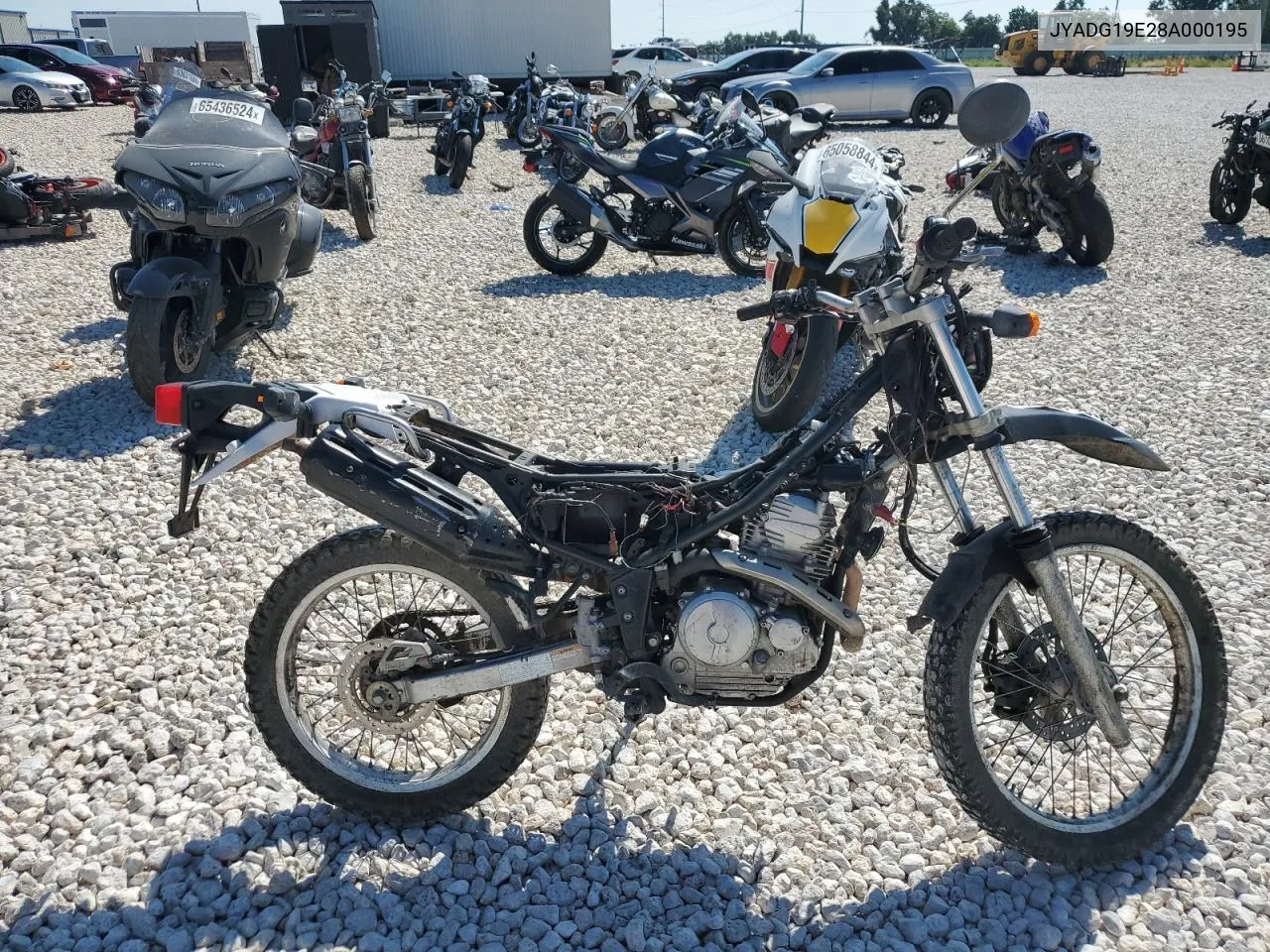 2008 Yamaha Xt250 VIN: JYADG19E28A000195 Lot: 68111754