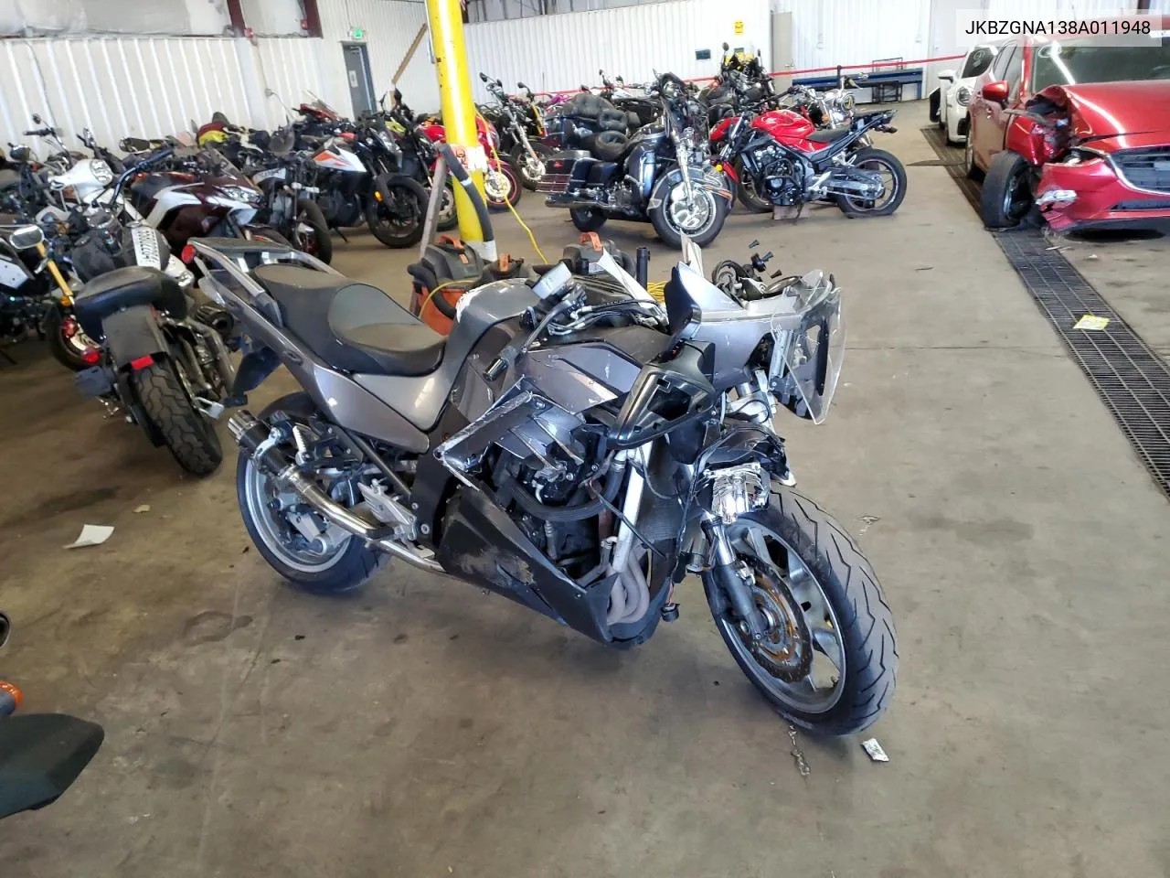 2008 Kawasaki Zg1400 A VIN: JKBZGNA138A011948 Lot: 68387354