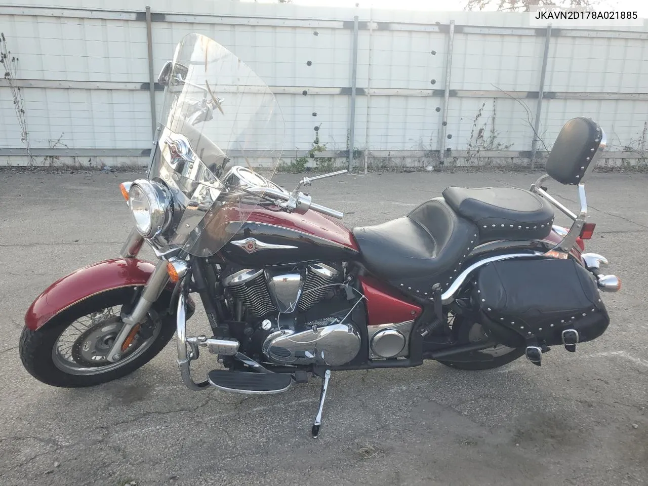 2008 Kawasaki Vn900 D VIN: JKAVN2D178A021885 Lot: 68498534