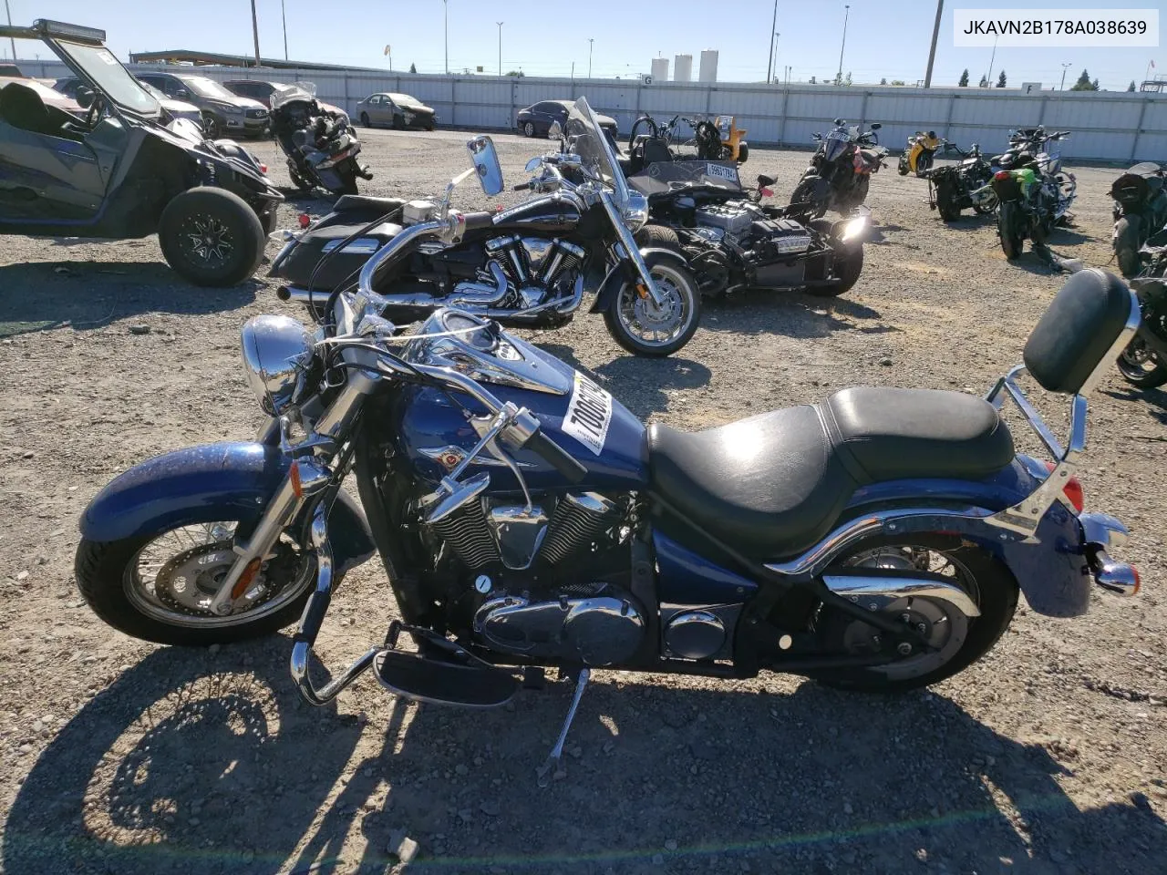 2008 Kawasaki Vn900 B VIN: JKAVN2B178A038639 Lot: 70060794