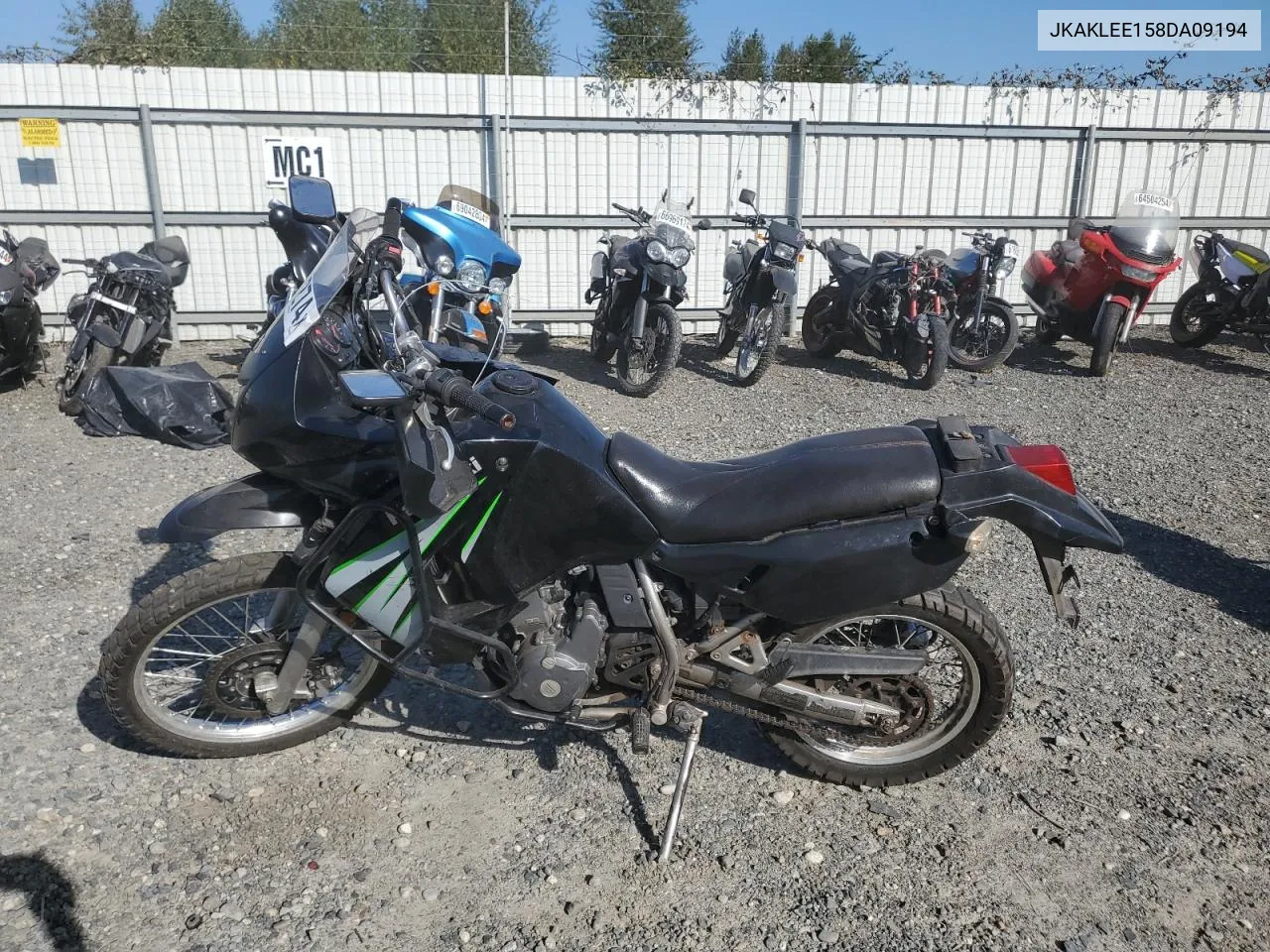 2008 Kawasaki Kl650 E VIN: JKAKLEE158DA09194 Lot: 70084274