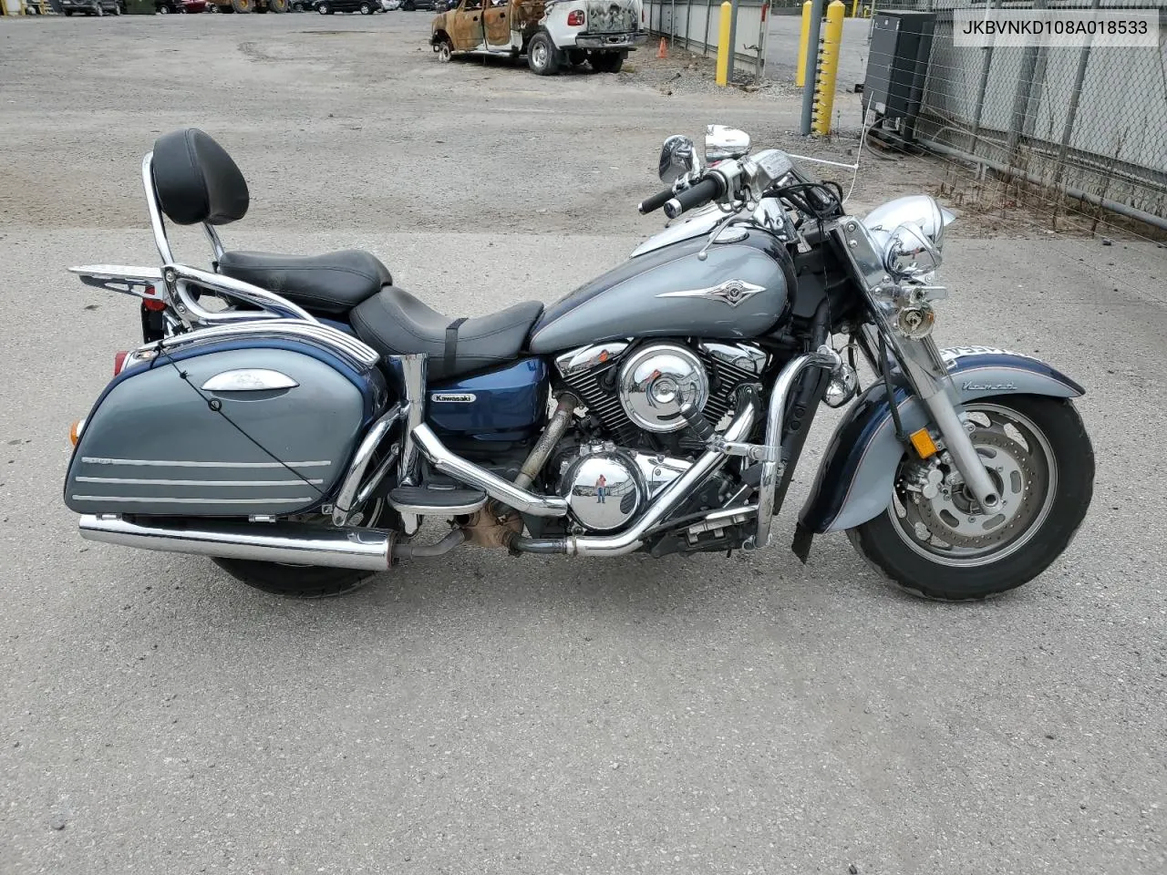 2008 Kawasaki Vn1600 D VIN: JKBVNKD108A018533 Lot: 71941554