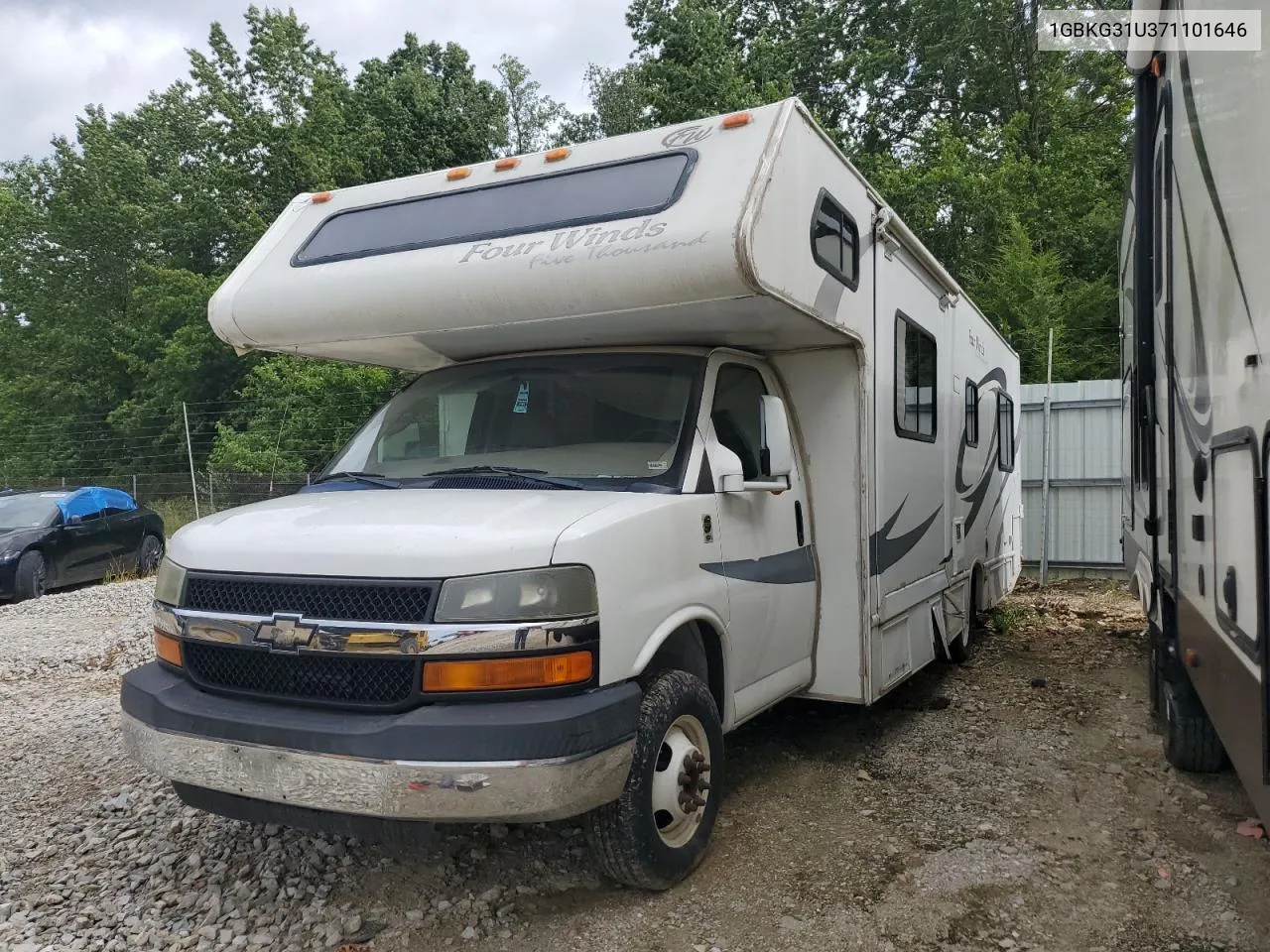 2008 Chevrolet Express G3500 VIN: 1GBKG31U371101646 Lot: 74144514