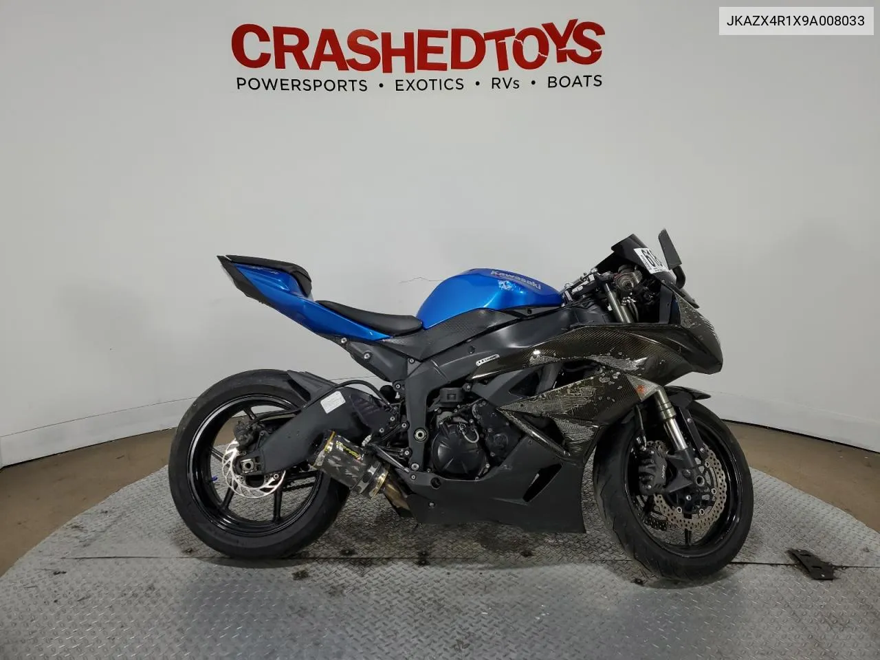 2009 Kawasaki Zx600 R VIN: JKAZX4R1X9A008033 Lot: 61848714