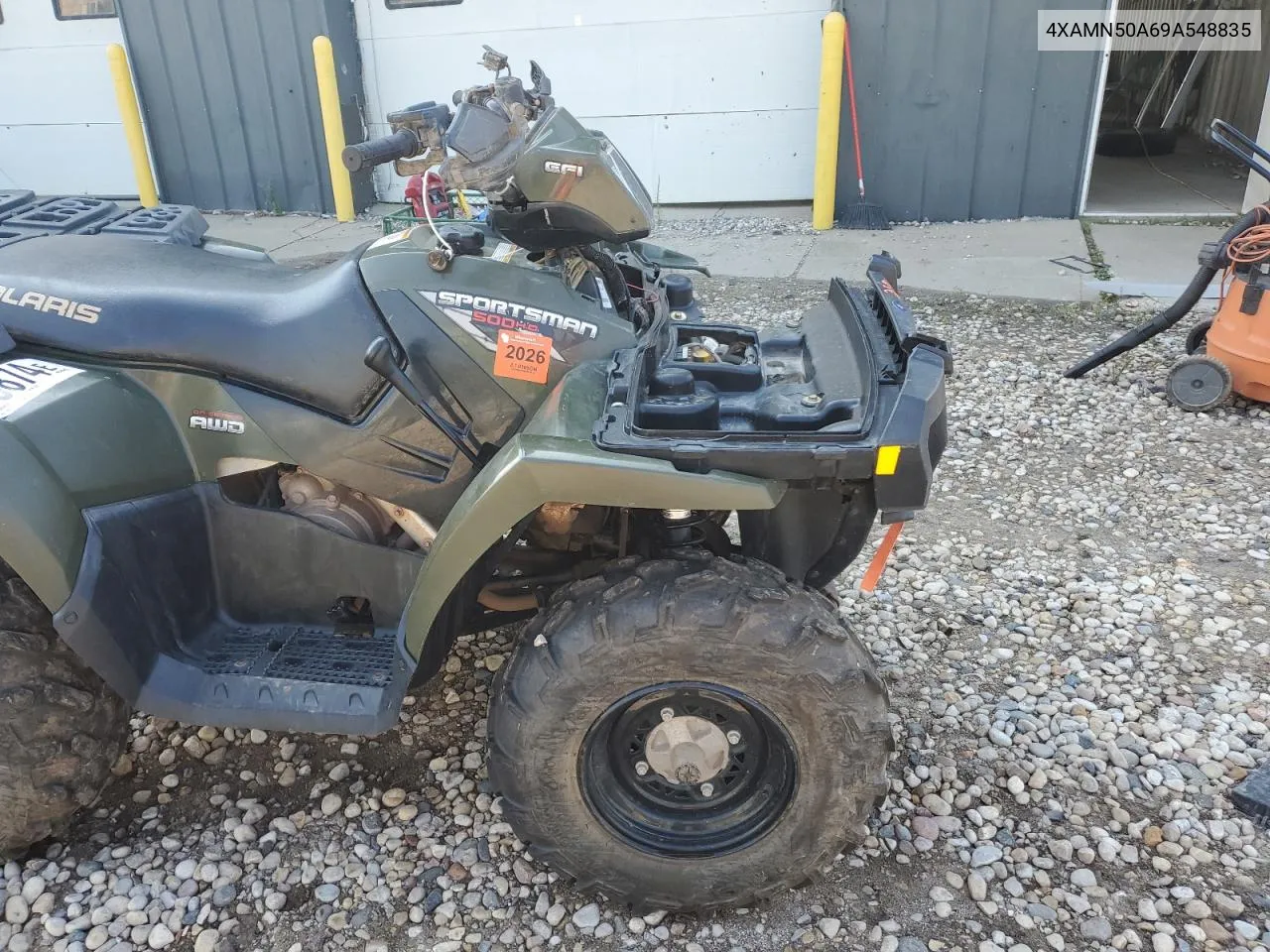 2009 Polaris Sportsman 500 Efi VIN: 4XAMN50A69A548835 Lot: 72253874