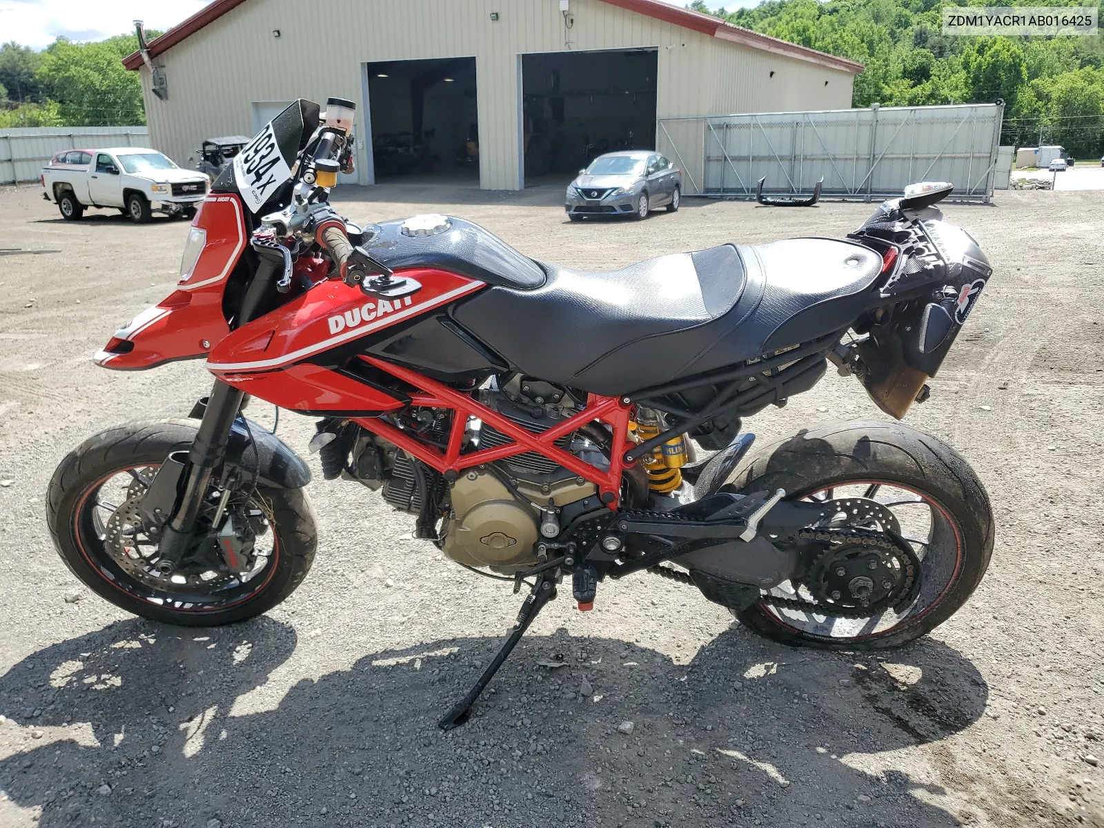 2010 Ducati Hypermotard 1100 Evo/Sp VIN: ZDM1YACR1AB016425 Lot: 58470934