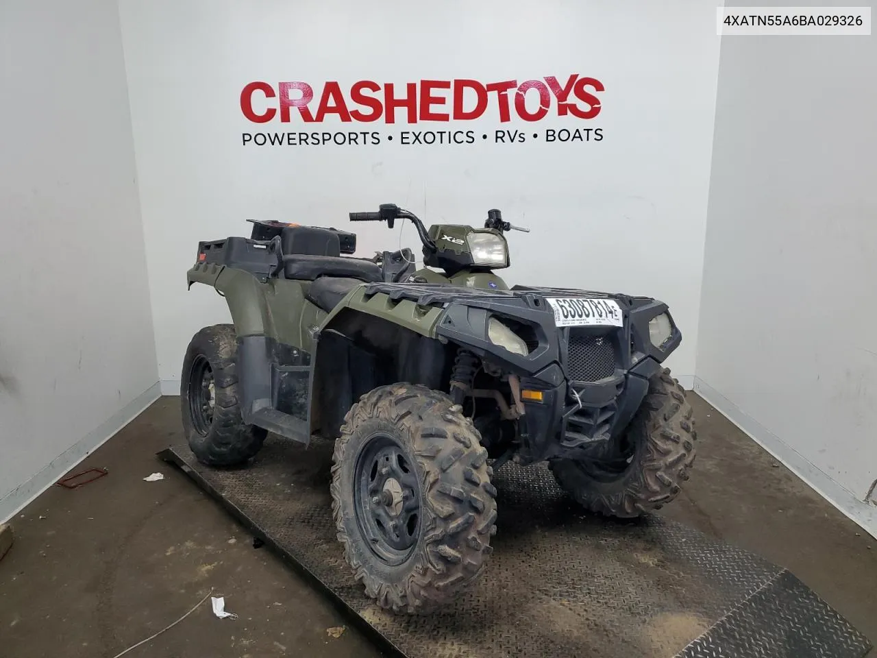 2011 Polaris Sportsman 550 Efi-X2 VIN: 4XATN55A6BA029326 Lot: 63087814