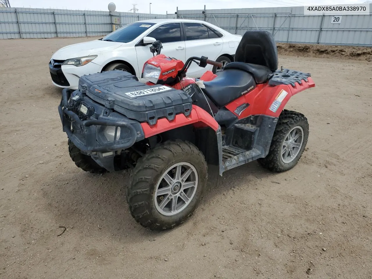 2011 Polaris Sportsman 850 VIN: 4XADX85A0BA338970 Lot: 63811854