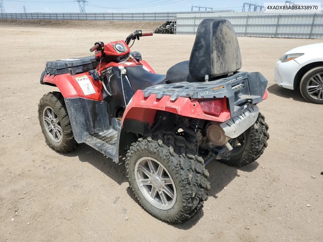 2011 Polaris Sportsman 850 VIN: 4XADX85A0BA338970 Lot: 63811854