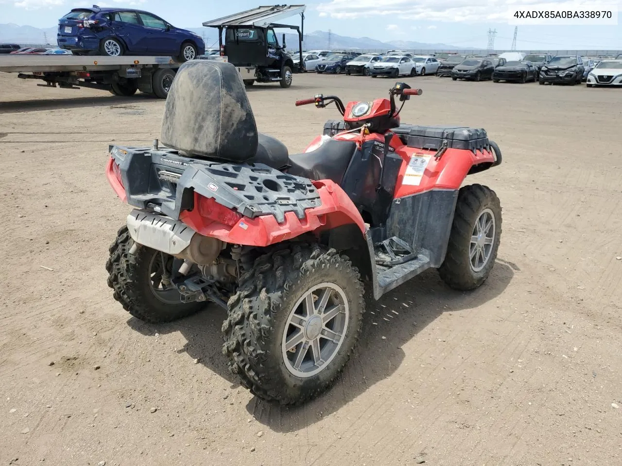 2011 Polaris Sportsman 850 VIN: 4XADX85A0BA338970 Lot: 63811854