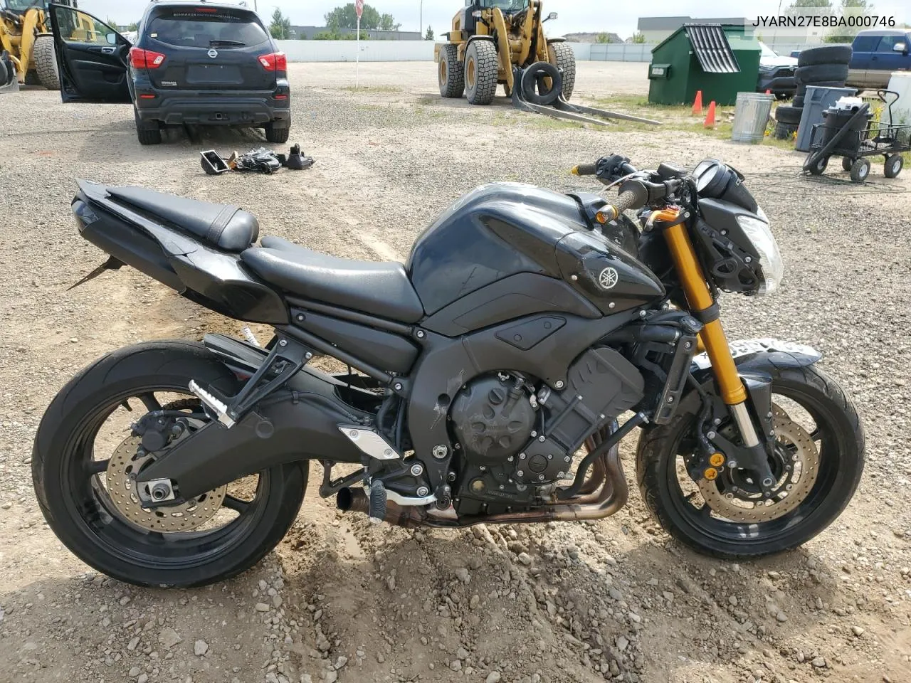 2011 Yamaha Fz8 N VIN: JYARN27E8BA000746 Lot: 68239604