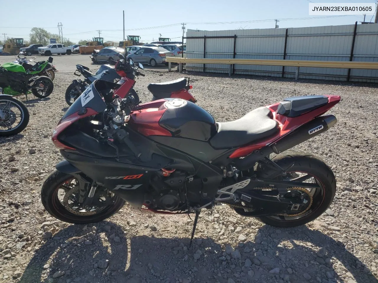 2011 Yamaha Yzfr1 VIN: JYARN23EXBA010605 Lot: 73471554