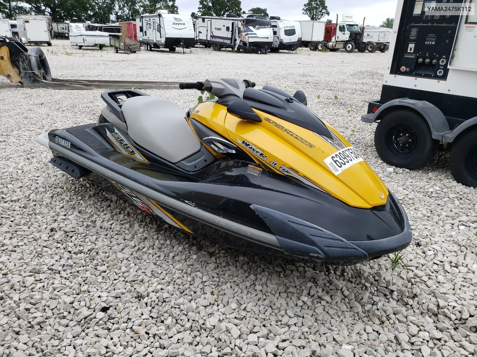 2012 Yamaha Waverunner VIN: YAMA2475K112 Lot: 63997584