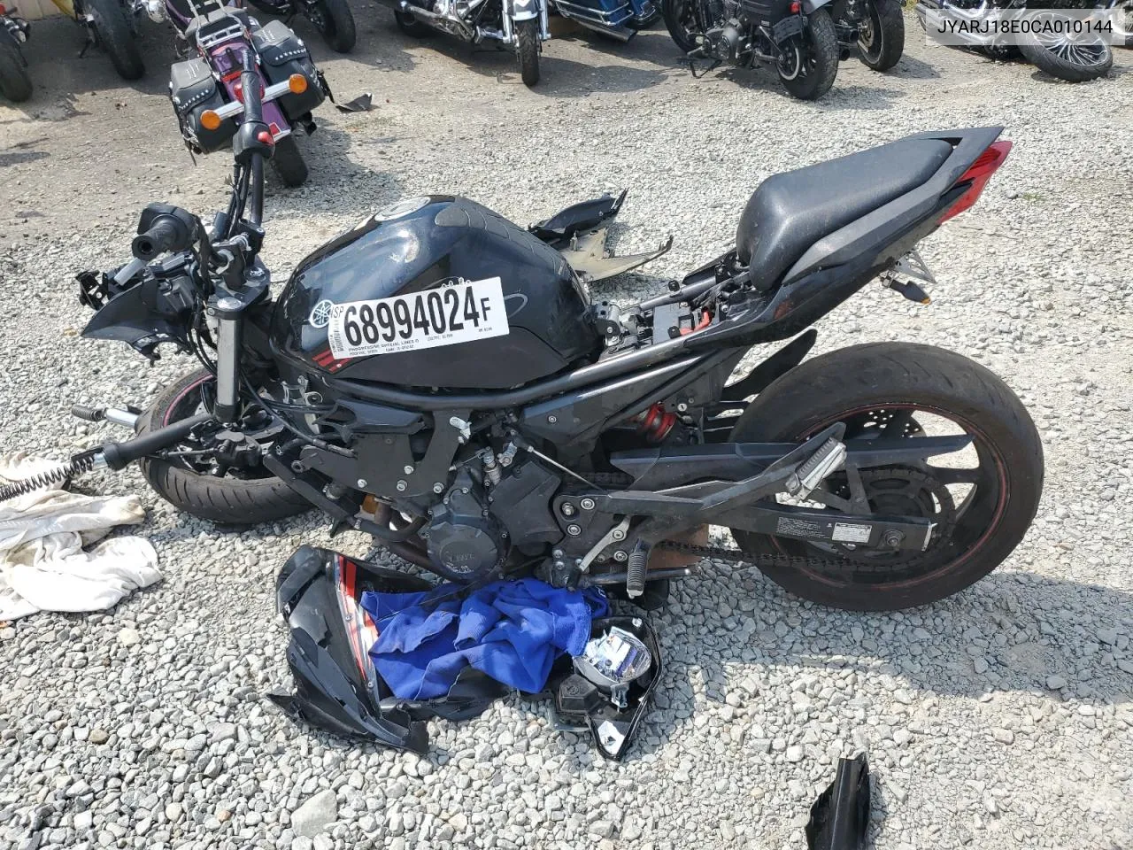 JYARJ18E0CA010144 2012 Yamaha Fz6 R