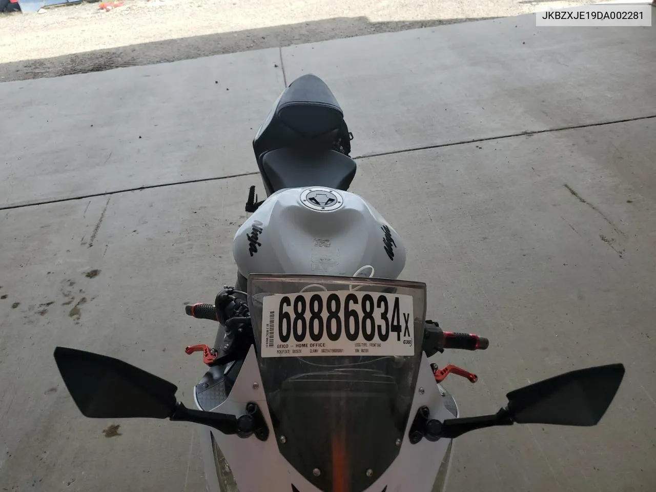 2013 Kawasaki Zx636 E VIN: JKBZXJE19DA002281 Lot: 68886834