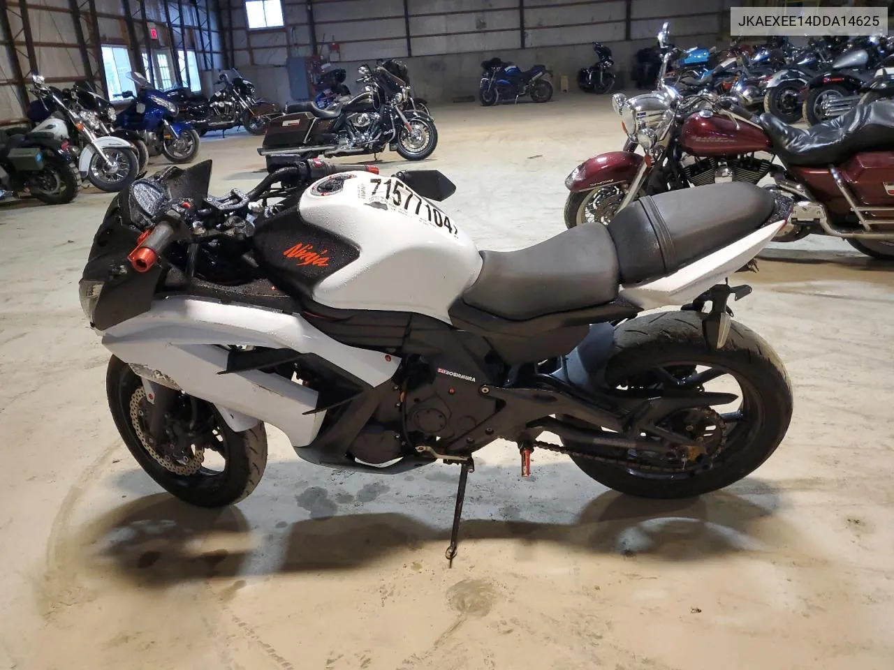 2013 Kawasaki Ex650 E VIN: JKAEXEE14DDA14625 Lot: 71577104