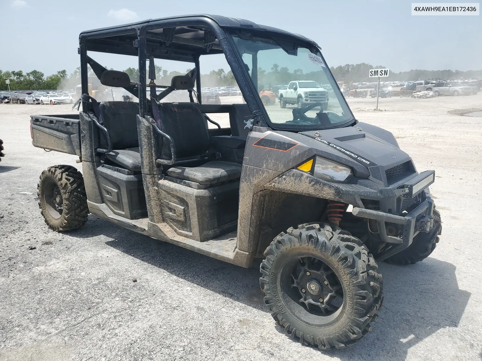 2014 Polaris Ranger 900 Crew VIN: 4XAWH9EA1EB172436 Lot: 65643004