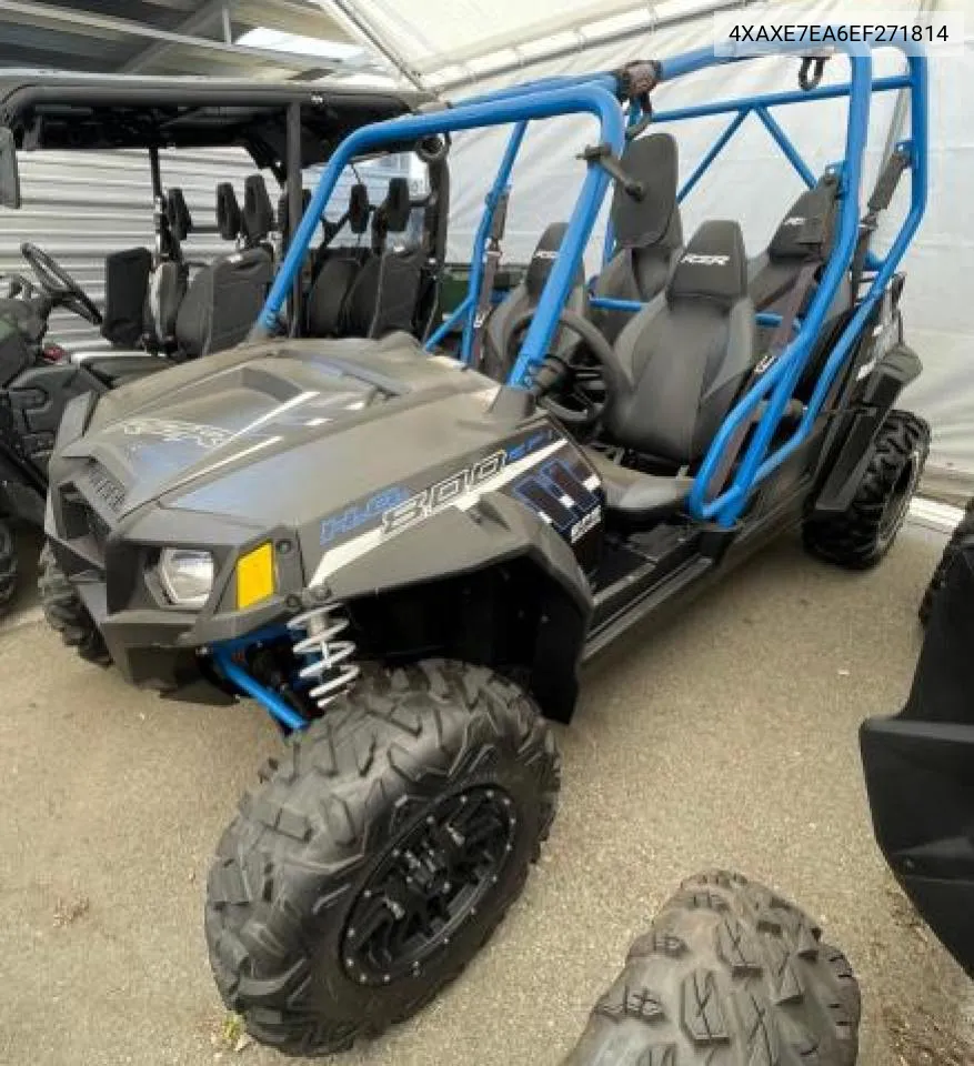 2014 Polaris Rzr 4 800 Eps VIN: 4XAXE7EA6EF271814 Lot: 71505114