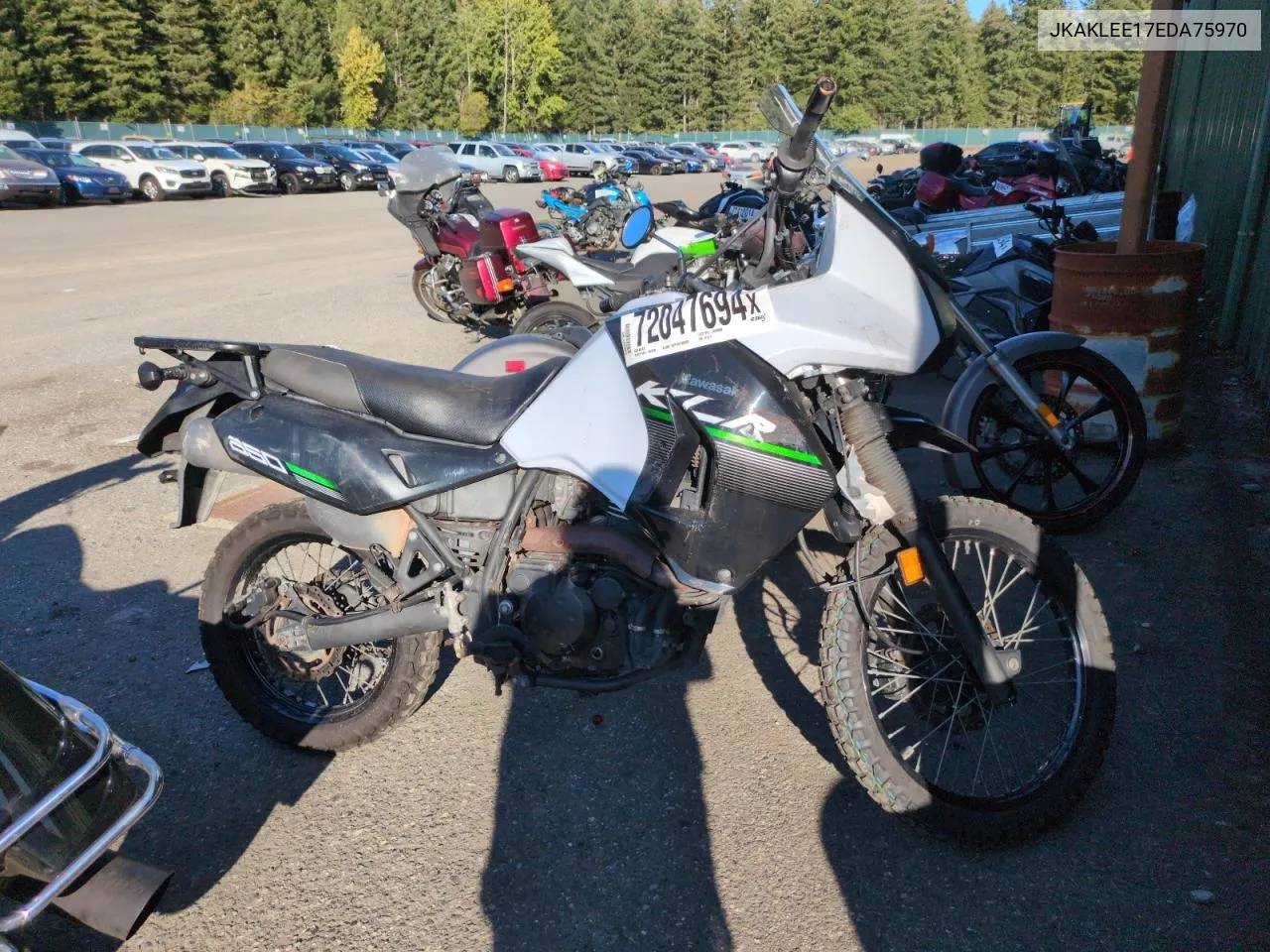 2014 Kawasaki Kl650 E VIN: JKAKLEE17EDA75970 Lot: 72047694