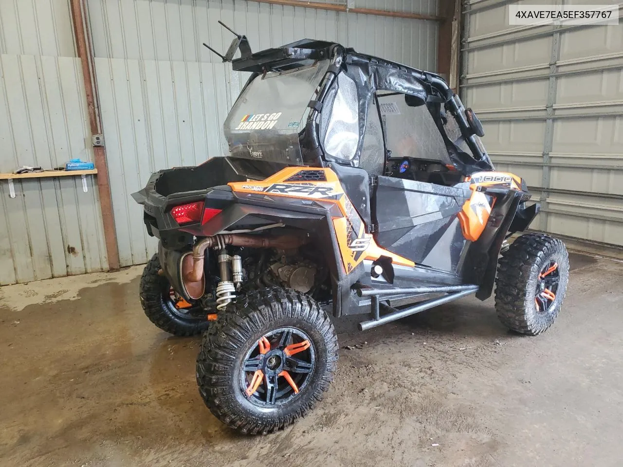 2017 Polaris Rzr S 1000 Eps VIN: 4XAVE7EA5EF357767 Lot: 72373154